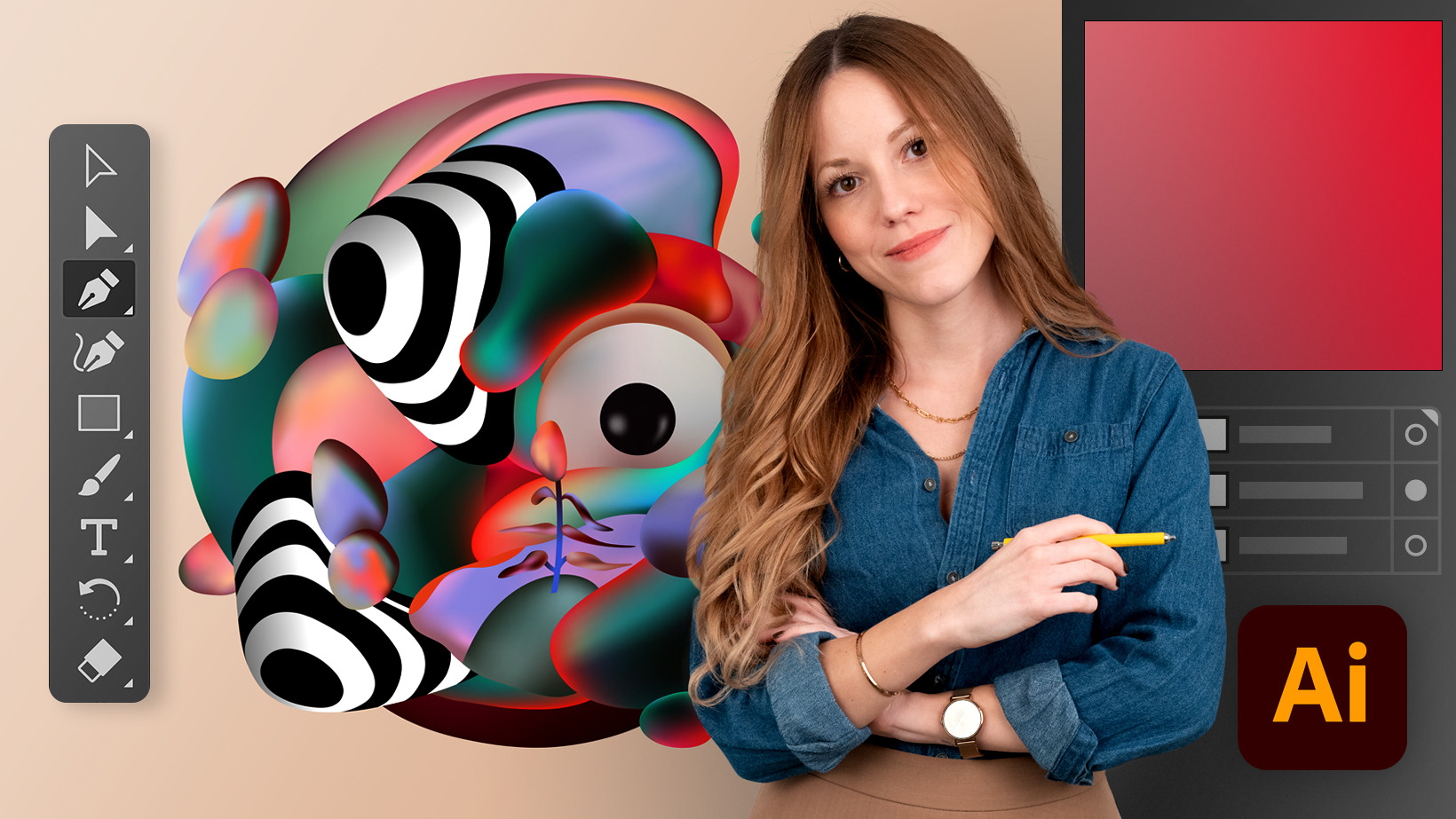 Cours en ligne - Adobe Illustrator pour débutants (Tina Touli) | Domestika