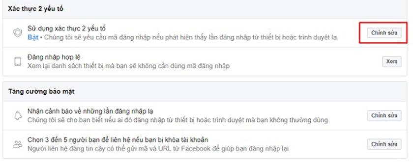 Chọn chỉnh sửa