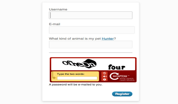 Việc xác nhận Captcha là điều khá phổ biến hiện nay