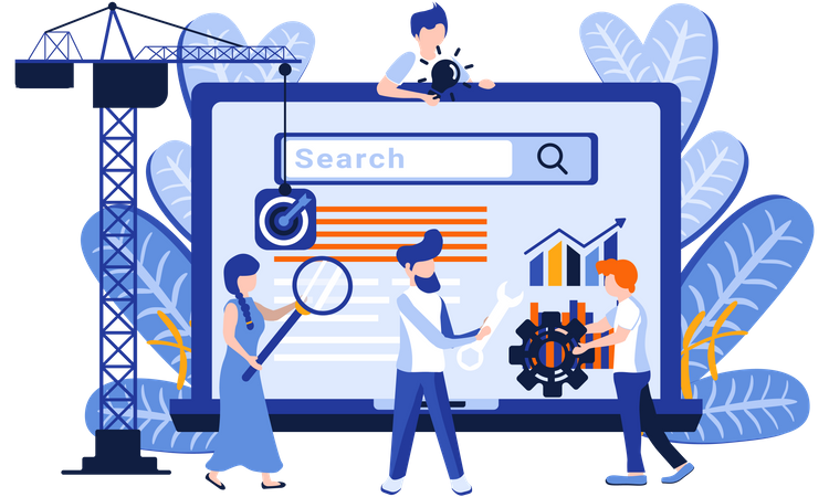 Best Premium Searching on the internet Illustration download in PNG & Vector format