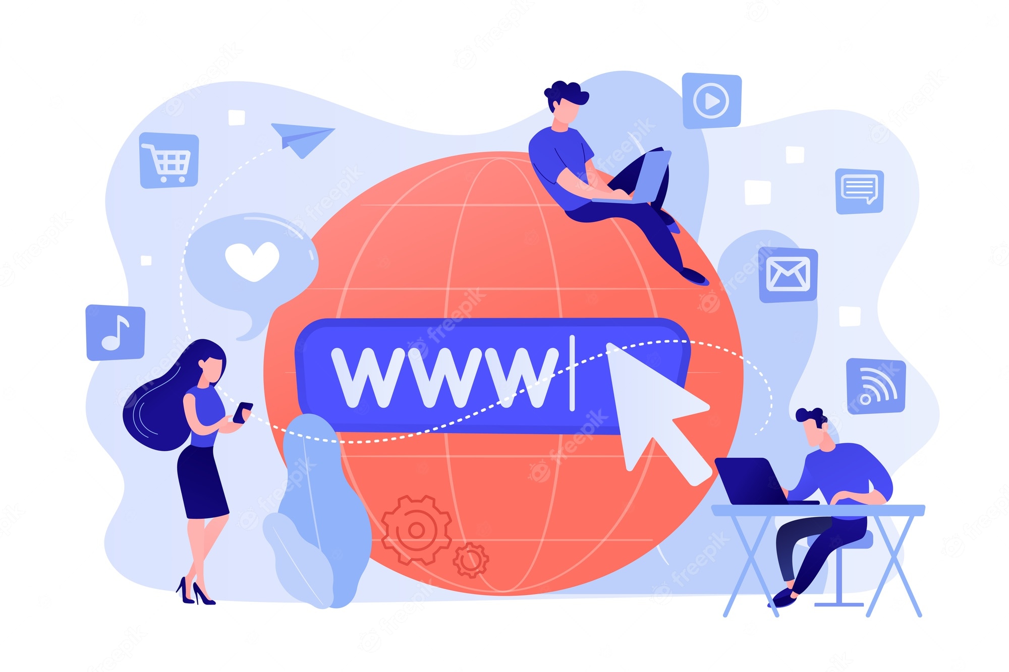 Internet business Vectors & Illustrations for Free Download | Freepik