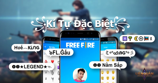 Kí tự đặc biệt | 1001 tên Liên Quân, Free Fire 【KTDB】